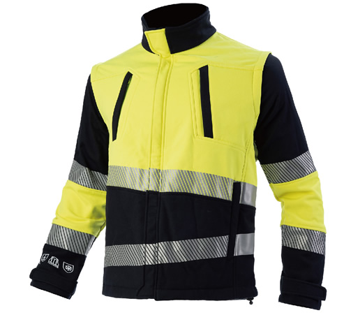 Fire resistant 013 Softshell detachable sleeves 2in1 Jacket HV